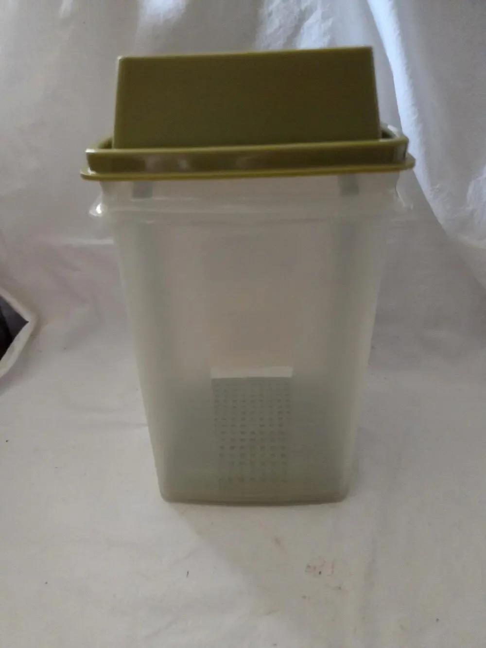 Vtg Tupperware Pick A Deli 2 Qt Pickle Keeper 1560 3 pieces Avocado Green 70’s